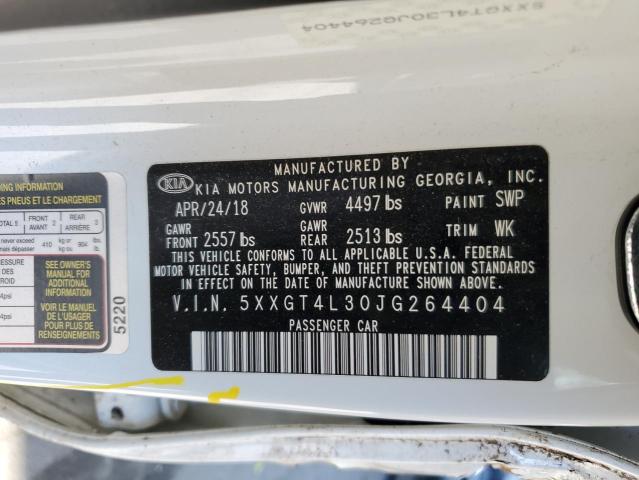 Photo 10 from auction – 2018 KIA OPTIMA LX with VIN 5XXGT4L30JG264404