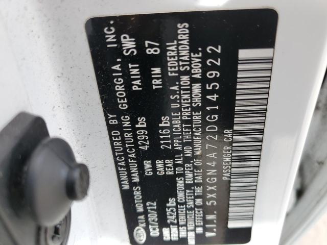 Photo 10 from auction – 2013 KIA OPTIMA EX with VIN 5XXGN4A72DG145922