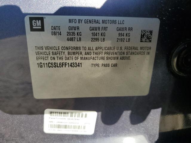 Photo 10 from auction – 2015 CHEVROLET MALIBU 1LT with VIN 1G11C5SL6FF143341