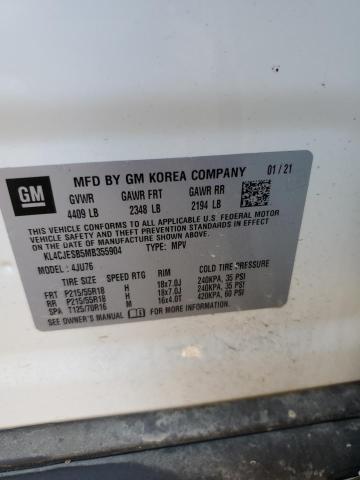 Photo 10 from auction – 2021 BUICK ENCORE PRE with VIN KL4CJESB5MB355904