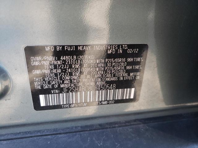Снимка 10 от търг – 2012 SUBARU FORESTER 2 с VIN JF2SHABC8CH450548