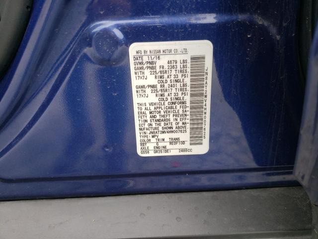 Photo 10 from auction – 2017 NISSAN ROGUE S with VIN JN8AT2MV4HW007625