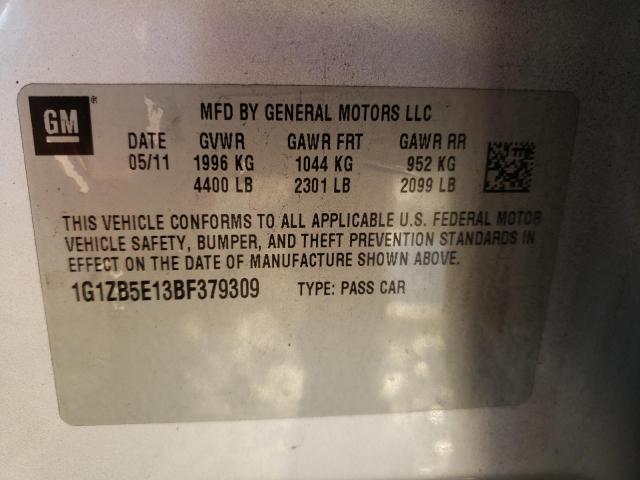 Photo 10 from auction – 2011 CHEVROLET MALIBU LS with VIN 1G1ZB5E13BF379309