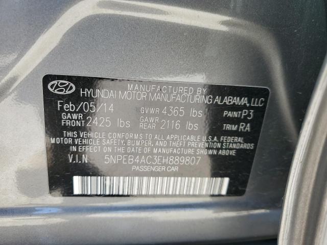 Photo 10 from auction – 2014 HYUNDAI SONATA GLS with VIN 5NPEB4AC3EH889807