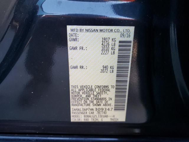 Photo 10 from auction – 2017 NISSAN ALTIMA 2.5 with VIN 1N4AL3AP7HN309347