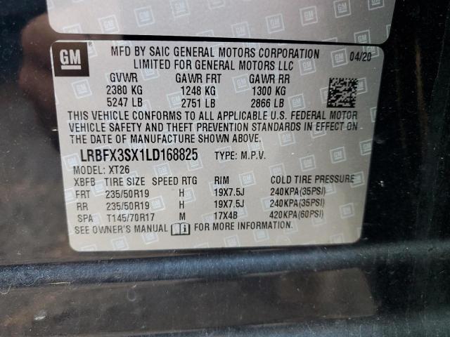 Photo 10 from auction – 2020 BUICK ENVISION P with VIN LRBFX3SX1LD168825
