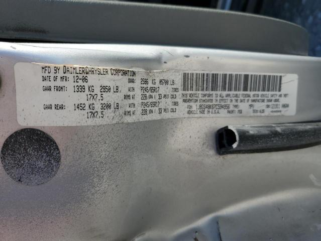 Photo 10 from auction – 2007 JEEP GRAND CHER with VIN 1J8GS48K67C594956