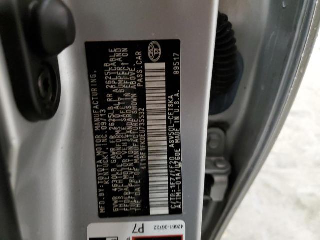 Photo 10 from auction – 2014 TOYOTA CAMRY L with VIN 4T1BF1FK0EU735532