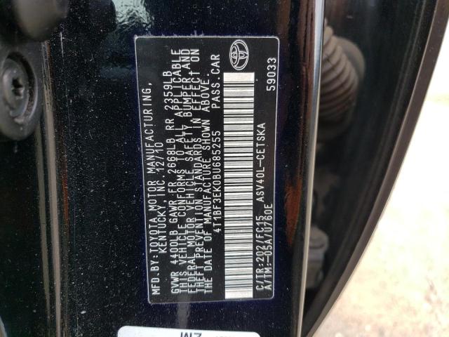 Photo 10 from auction – 2011 TOYOTA CAMRY BASE with VIN 4T1BF3EK0BU685255