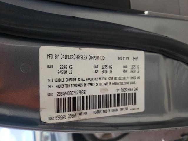 Photo 10 from auction – 2007 DODGE CHARGER SE with VIN 2B3KA43G87H779581