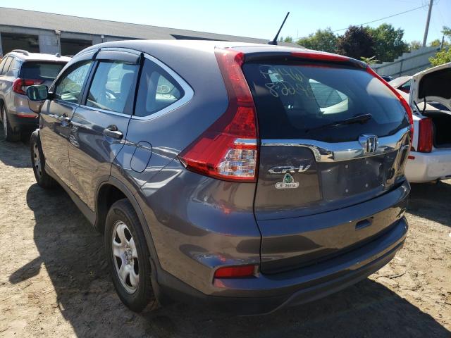Photo 3 from auction – 2015 HONDA CR-V LX with VIN 5J6RM4H3XFL077333