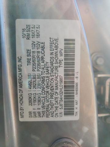 Photo 10 from auction – 2017 ACURA RDX with VIN 5J8TB4H32HL019867