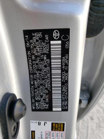 Photo 10 from auction – 2014 TOYOTA PRIUS with VIN JTDKN3DU8E0387168