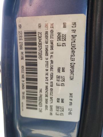 Photo 10 from auction – 2007 CHRYSLER 300 with VIN 2C3KA43R37H732057