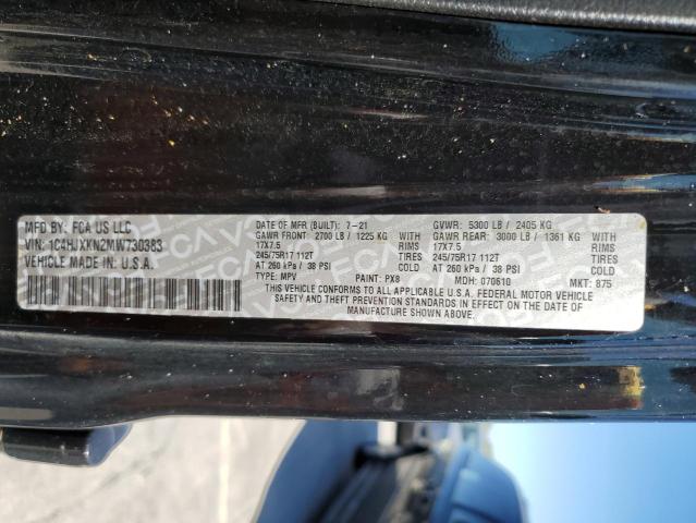 Photo 10 from auction – 2021 JEEP WRANGLER U with VIN 1C4HJXKN2MW730383
