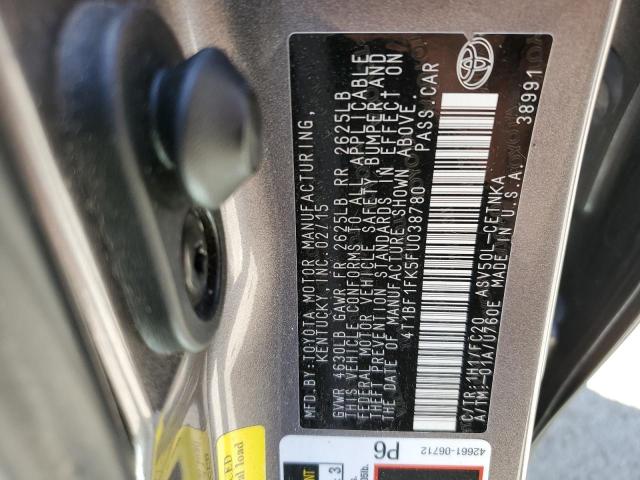 Photo 10 from auction – 2015 TOYOTA CAMRY LE with VIN 4T1BF1FK5FU038780