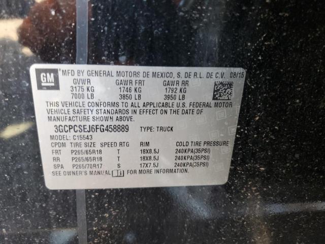 Photo 10 from auction – 2015 CHEVROLET SILVERADO with VIN 3GCPCSEJ6FG458889