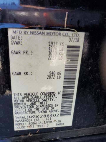 Photo 10 from auction – 2018 NISSAN ALTIMA 2.5 with VIN 1N4AL3AP2JC286402