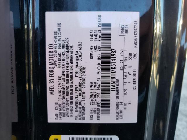 Photo 10 from auction – 2019 FORD MUSTANG with VIN 1FA6P8TH7K5141987
