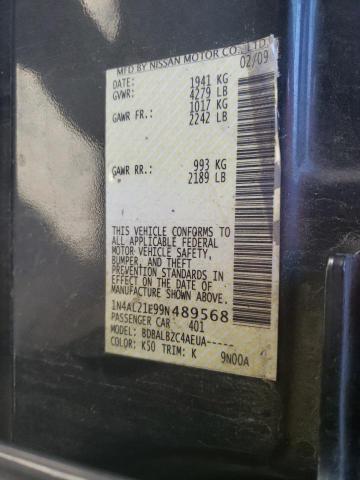 Photo 10 from auction – 2009 NISSAN ALTIMA 2.5 with VIN 1N4AL21E99N489568