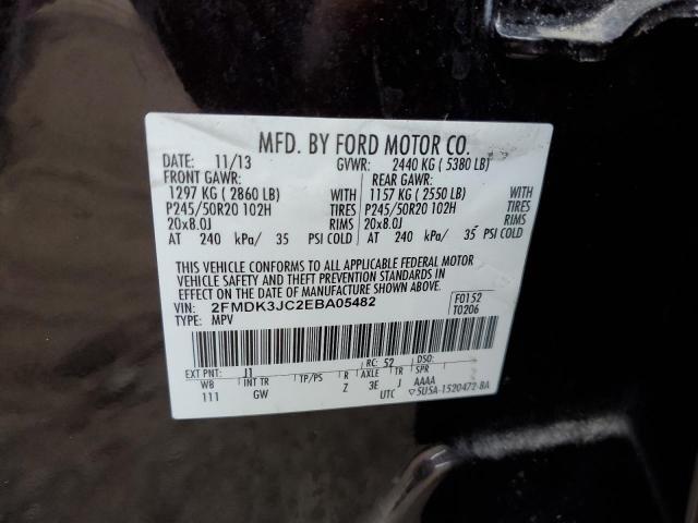 Photo 10 from auction – 2014 FORD EDGE SEL with VIN 2FMDK3JC2EBA05482