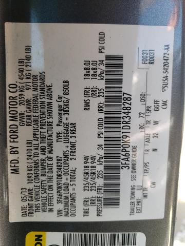 Photo 10 from auction – 2013 FORD FUSION TIT with VIN 3FA6P0K91DR348287