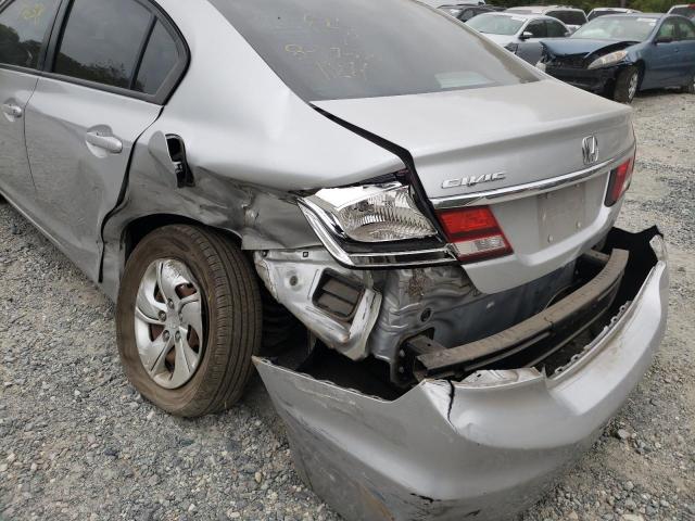Photo 9 from auction – 2014 HONDA CIVIC LX with VIN 19XFB2F50EE228176