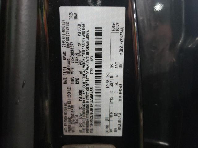 Photo 10 from auction – 2015 FORD ESCAPE TIT with VIN 1FMCU9J91FUA65455