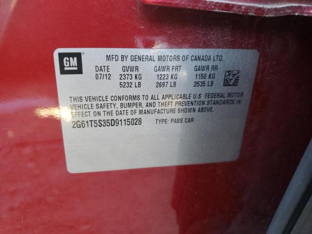 Photo 10 from auction – 2013 CADILLAC XTS PREMIU with VIN 2G61T5S35D9115028