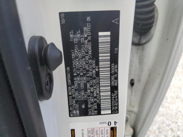 Фото 10 с аукциона – 2011 TOYOTA 4RUNNER SR с VIN JTEZU5JR8B5017653
