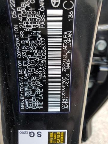 Photo 10 from auction – 2022 TOYOTA COROLLA LE with VIN JTDEPMAE5NJ228337