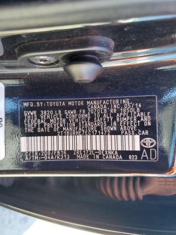 Photo 10 from auction – 2014 TOYOTA COROLLA L with VIN 2T1BURHE7EC171472