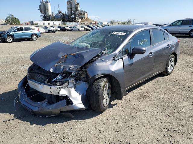 Photo 2 from auction – 2015 HONDA CIVIC LX with VIN 19XFB2F54FE245497