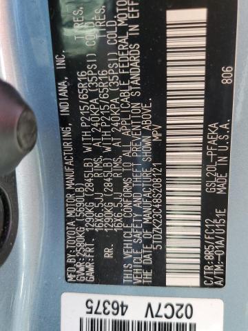 Photo 10 from auction – 2008 TOYOTA SIENNA CE with VIN 5TDZK23C48S208121