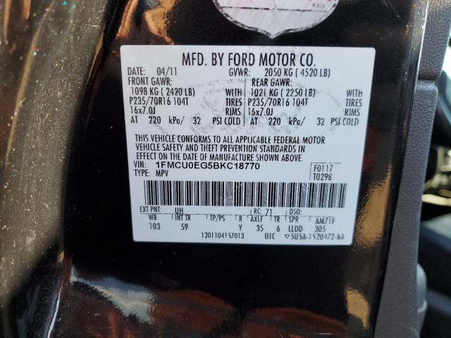 Photo 10 from auction – 2011 FORD ESCAPE LIM with VIN 1FMCU0EG5BKC18770