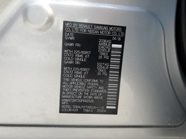 Photo 10 from auction – 2016 NISSAN ROGUE S with VIN KNMAT2MT3GP692526