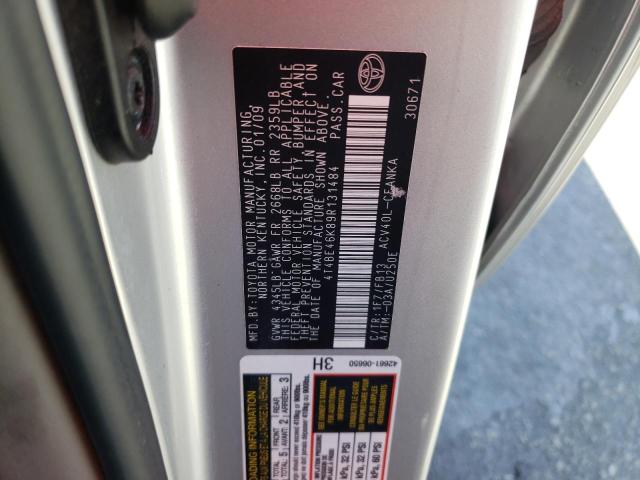 Photo 10 from auction – 2009 TOYOTA CAMRY BASE with VIN 4T4BE46K89R131484