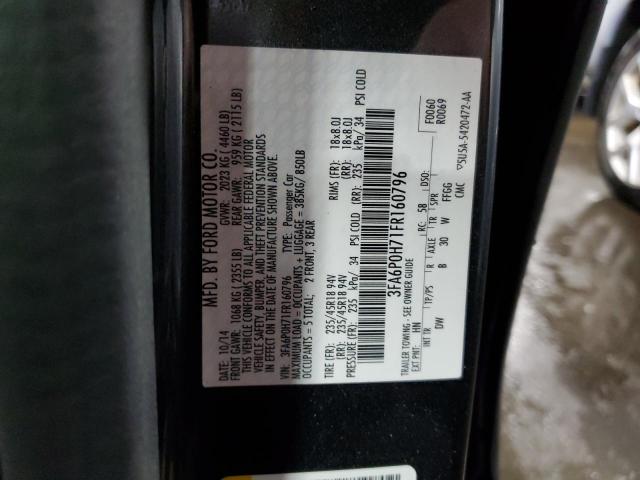 Photo 10 from auction – 2015 FORD FUSION SE with VIN 3FA6P0H71FR160796