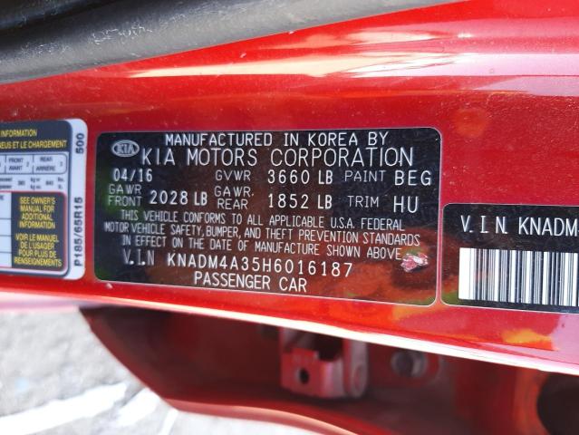 Photo 10 from auction – 2017 KIA RIO LX with VIN KNADM4A35H6016187