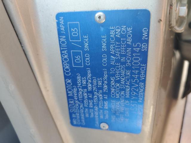 Photo 10 from auction – 2004 SUZUKI XL7 EX with VIN JS3TY92V544100145