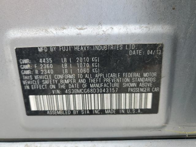 Photo 10 from auction – 2013 SUBARU LEGACY 2.5 with VIN 4S3BMCG68D3043157