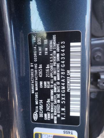Photo 10 from auction – 2015 KIA OPTIMA LX with VIN 5XXGM4A78FG436463
