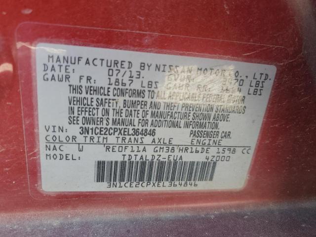 Photo 10 from auction – 2014 NISSAN VERSA NOTE with VIN 3N1CE2CPXEL364846