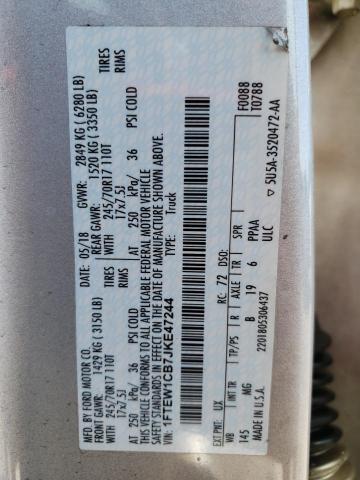 Photo 10 from auction – 2018 FORD F150 SUPER with VIN 1FTEW1CB7JKE47244