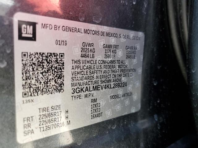 Photo 10 from auction – 2019 GMC TERRAIN SL with VIN 3GKALMEV4KL289224