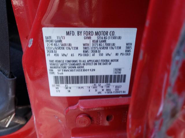 Photo 10 from auction – 2014 FORD F350 SUPER with VIN 1FT8W3BTXEEB01129