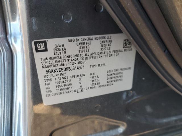 Photo 10 from auction – 2011 BUICK ENCLAVE CX with VIN 5GAKVCED8BJ314971