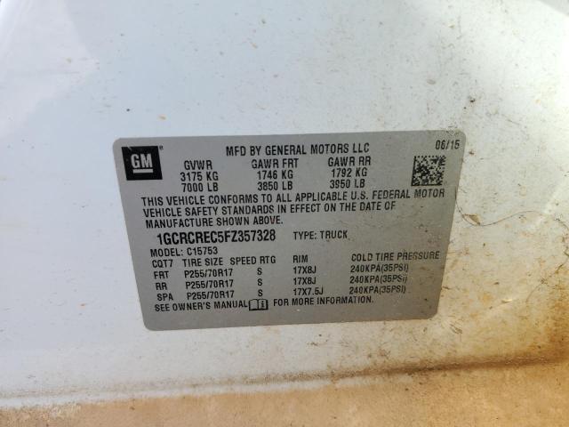 Photo 10 from auction – 2015 CHEVROLET SILVERADO with VIN 1GCRCREC5FZ357328