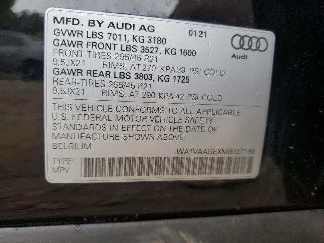 Photo 10 from auction – 2021 AUDI E-TRON PRE with VIN WA1VAAGEXMB027186