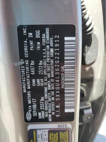 Photo 10 from auction – 2018 KIA OPTIMA EX with VIN 5XXGU4L36JG221912